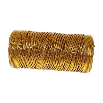 Hoement Gold and Silver Decorative Twine for Gift Wrapping Non-Elastic Tag Line Roll for Present DIY Crafts Food Sealing and Holiday Decorations