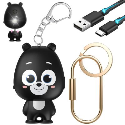 Personal Safety Alarm for Women  Rechargeable Personal Alarm for Women Kids and Elders  130dB Loud Siren  Strobe Light  Low Battery Notice  Safety Siren Keychain