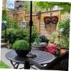 Parliky 1pc Hanging Solar Decorative Lamp Iron Hollow Design for Outdoor Use for Gardens Patios and Lawns Unique Solar-Powered Lighting for Your view 4