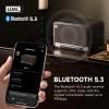 Edifier D32 Tabletop Wireless Speakers 60W RMS, Hi-Res Audio Bluetooth 5.3 Speaker Support LDAC, Portable Retro Wooden Compatible with AirPlay2, USB-C and AUX Inputs, 11 Hours Playtime, Black view 4