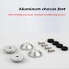 LD-Teemm Aluminum Computer Case Feet, Industrial Case Feet, Aluminum Spacers, for elevating Computer Cases or Other enclosures, 20pcs Silver, Diameter 20mm(0.79") Height 8mm(0.31"), M3 Screws view 4