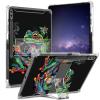 ACWDMKH for Samsung Galaxy Tab S9 Ultra Case/S8 Ultra Case 14.6 Inch with Kickstand Clear Slim TPU Reinforced Corner for Galaxy S9 Ultra Tablet Case 2023/S8 Ultra Tablet Case 2022,Cute Frog Leaf view 1