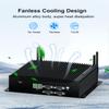 BASOARO Industrial PC Win 11 Pro Fanless Mini PC Core i5 10210U, 32GB RAM 512GB SSD 1TB HDD, 2 RJ45 LAN, HD DP Type-C Triple Display Fanless Computer, GPIO, 6 RS232 COM, 8 USB, Dual Band WiFi, BT 4.2 view 4