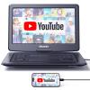 17.9" Portable DVD Player with 15.6" Large HD Screen 5 Hours Rechargeable Battery, Support HDMI Input, Sync TV/Phone, 1600x900, USB TF Card, Multi-formats, Last Memory, Region Free, Dual Speaker view 1