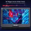 17.9" Portable DVD Player with 15.6" Large HD Screen 5 Hours Rechargeable Battery, Support HDMI Input, Sync TV/Phone, 1600x900, USB TF Card, Multi-formats, Last Memory, Region Free, Dual Speaker view 4