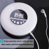 CD Player Portable,Rechargeable Portable CD Player for Car and Travel, Personal CD Player with Headphones Jack USB Supply Battery Powered CD Music Disc with LCD Display (White) view 2