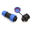 HangTon TY20 5 Pin 10A Waterproof Bulkhead Connector Screw Terminal Male Female Wire Plug Receptacle for Outdoor Electrical Device, 14awg 6-12mm OD view 1