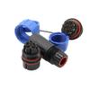 HangTon TY20 5 Pin 10A Waterproof Bulkhead Connector Screw Terminal Male Female Wire Plug Receptacle for Outdoor Electrical Device, 14awg 6-12mm OD view 3