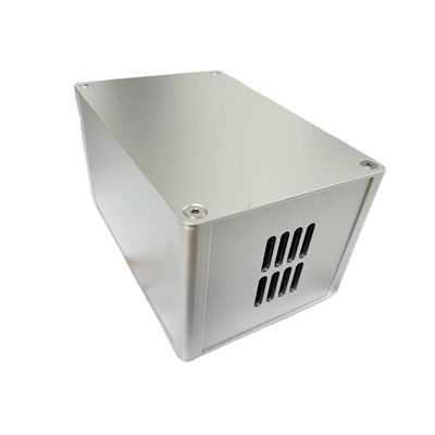 LD-Teemm Aluminum Alloy Finished Chassis, Industrial Chassis, Made of Aluminum Alloy, DIY Computer Chassis, Sandblasted Silver, Size: 60 * 80 * 100mm