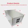 LD-Teemm Aluminum Alloy Finished Chassis, Industrial Chassis, Made of Aluminum Alloy, DIY Computer Chassis, Sandblasted Silver, Size: 60 * 80 * 100mm view 2