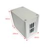 LD-Teemm Aluminum Alloy Finished Chassis, Industrial Chassis, Made of Aluminum Alloy, DIY Computer Chassis, Sandblasted Silver, Size: 60 * 80 * 100mm view 3