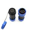 HangTon TY20 2 Pin Male Female Plug Socket, Bulkhead Waterproof Connector, in-line, Screw-Wiring for Electrical Power Outdoor Device 25Amp, Quick-Disconnect view 1