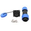 HangTon TY20 2 Pin 25A Aviation Waterproof Power Connector, Male Female Plug Socket, Screw-Wiring for Outdoor Solar Truck Device view 2