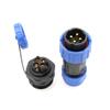 HangTon TY20 4 Pin 25A 380V Waterproof Electrical Connector, Male Female Cable Plug Socket, Screw Wiring for Power Outdoor Device view 1