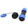 HangTon TY20 4 Pin 25A 380V Waterproof Electrical Connector, Male Female Cable Plug Socket, Screw Wiring for Power Outdoor Device view 2
