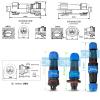 HangTon TY16 2 Pin 16A Aviation Waterproof Power Connector, Male Female Plug Socket, Screw Terminal for Outdoor Solar Truck Device view 4