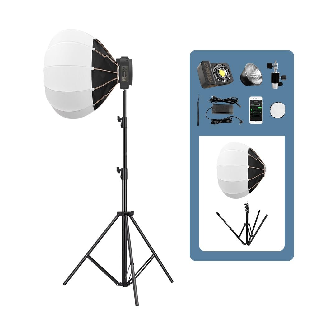 2024 Yidoblo cob Video Light 100w Mini Pocket Fill Lights with Tripod Stand 2700-7500k Professional Photo Camera Lighting Set (ZC-60CB)