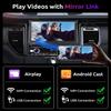 Wireless Carplay 7inch Single Din Touchscreen Radio,IPS Manual Flip Out Touchscreen,AM/FM/RDS 5.1Bluetooth Car Stereo,Fast Charging,Wireless Android Auto,Mirror Link,2 USB/TF/AUX Port+Backup Camera view 4