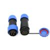 HangTon TY20 4 Pin 25A Electrical Waterproof Connector, Male Female Cable Plug Socket, Screw Terminal Wiring, Quick-Disconnect for Power Outdoor Device view 1