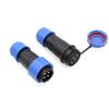 HangTon TY20 4 Pin 25A Electrical Waterproof Connector, Male Female Cable Plug Socket, Screw Terminal Wiring, Quick-Disconnect for Power Outdoor Device view 2