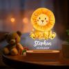 Personalized Night Light for Kids - Custom Name Animal Led Acrylic Bedroom Night Light, Baby Lamp for Nursery Decor, Adjustable Brightness, Personalized Gifts for Kids Boys Girls,Lion view 1