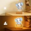 Personalized Night Light for Kids - Custom Name Animal Led Acrylic Bedroom Night Light, Baby Lamp for Nursery Decor, Adjustable Brightness, Personalized Gifts for Kids Boys Girls,Dinosaur 2 view 2