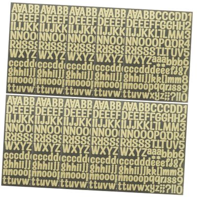 TEHAUX 10sheets Glitter Letter Stickers Self Adhesive Standard Font for DIY Crafts