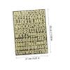 TEHAUX 10sheets Glitter Letter Stickers Self Adhesive Standard Font for DIY Crafts view 4