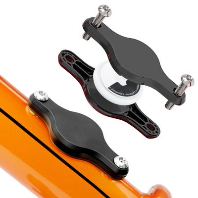 DLENP for AirTag Bike Mount, Hidden Bicycle GPS Tracker Holder, Anti-Theft Case, for Apple Tag Cover, Waterproof Protective Holder Hides for Airtag Under Bottle Cage (2 Pack-Black)