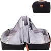 DDgro Electronics Organizer Travel Pouch - Perfect Accessory Bag for Electronics, MacBook Charger & Cords, Cables, Hard Drive (Black-Brown) view 1