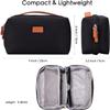 DDgro Electronics Organizer Travel Pouch - Perfect Accessory Bag for Electronics, MacBook Charger & Cords, Cables, Hard Drive (Black-Brown) view 2