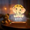 DirectNine Basics Personalized Night Light for Kids - Custom Name Animal Led Acrylic Bedroom Night Light, Baby Lamp for Nursery Decor, Adjustable Brightness, Personalized Gifts for Kids Boys Girls,Elephant 3 view 1