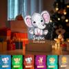 DirectNine Basics Personalized Night Light for Kids - Custom Name Animal Led Acrylic Bedroom Night Light, Baby Lamp for Nursery Decor, Adjustable Brightness, Personalized Gifts for Kids Boys Girls,Elephant 3 view 4