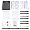 LGRFUXIN Stainless Steel Hard Drive Cage, Hard Driver Tray with Fan Space, Adapter Rack Bracket for Computer 5.25" To 5 X 3.5 Rack, Hard Drive Cage Adapter Bracket,Silver view 4