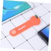 DOITOOL 2pcs Silicone Cable Organizer Ties for Headphones and Chargers Lightweight Winder with Press Button Compact Cord Management for Orange view 3