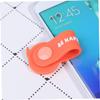 DOITOOL 2pcs Silicone Cable Organizer Ties for Headphones and Chargers Lightweight Winder with Press Button Compact Cord Management for Orange view 4