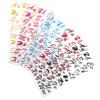HAPINARY 6sheets Glitter Alphabet Numbers Stickers of Self-Adhesive Letters Decals for Scrapbooking Card Making and Home Decor Easy to Install and Decorative view 1