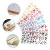 HAPINARY 6sheets Glitter Alphabet Numbers Stickers of Self-Adhesive Letters Decals for Scrapbooking Card Making and Home Decor Easy to Install and Decorative view 2
