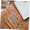 HAPINARY 6sheets Glitter Alphabet Numbers Stickers of Self-Adhesive Letters Decals for Scrapbooking Card Making and Home Decor Easy to Install and Decorative view 4