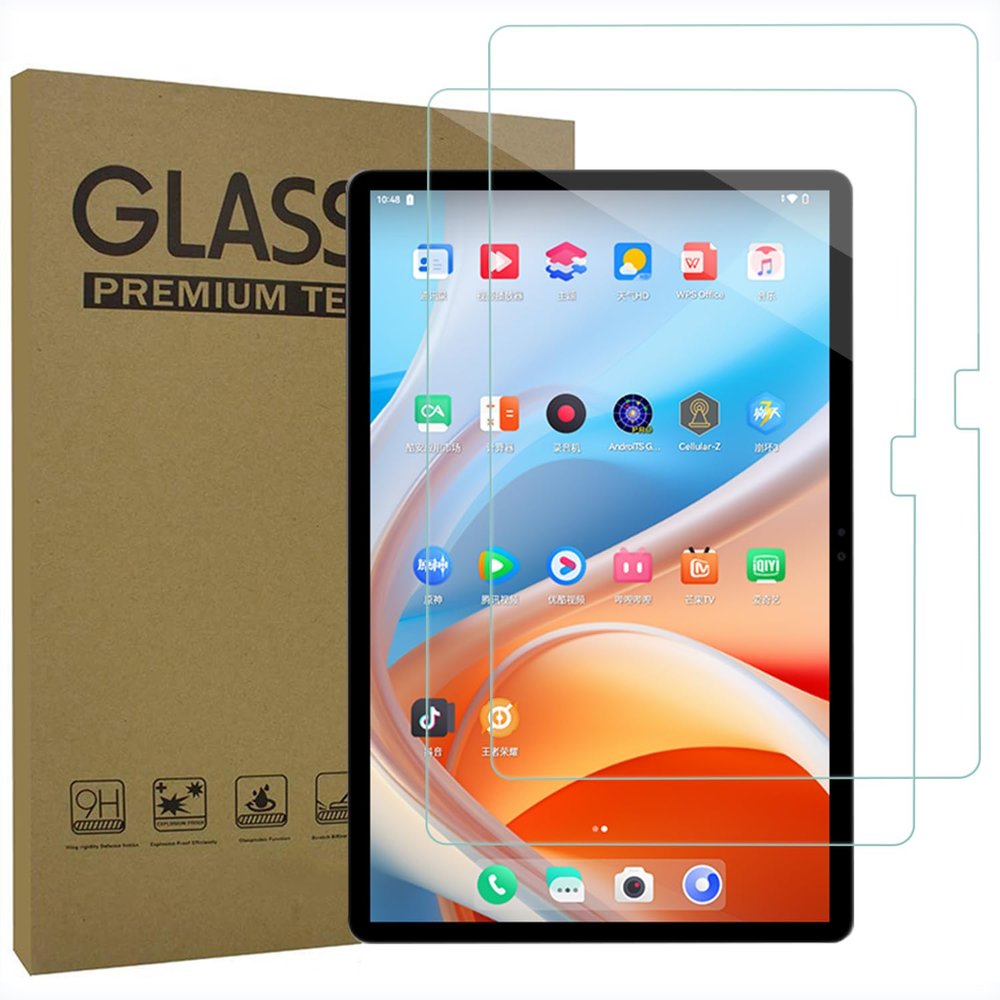 AKNICI 2-Pack Tempered Glass Screen Protector for ALLDOCUBE iPlay60 Lite Tablet 11 Inch, Ultra Clear Transparency Anti-Scratch 9H Hardness
