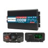 2000W Pure Sine Wave Power Inverter 12V 24V 48V DC to 110V 220V AC with LCD Display, Power Inverter for Home RV Truck Off-Grid Solar,12V to 230V view 3
