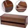 Duiaynke Wooden Cable Management Box Large Storage Holder Cord Organizer for Desk System to Cover Power Strips and Cords (Coffee) view 3