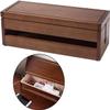 Duiaynke Wooden Cable Management Box Large Storage Holder Cord Organizer for Desk System to Cover Power Strips and Cords (Coffee) view 4
