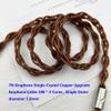 7N Graphene OCC Single Crystal Copper Replacement Upgrade Earphone Cable 4.4mm 3.5mm 2.5mm Plug Compatible for Sennheiser HD650 HD600 HD580 HD660S HD58X HD565 HD545 HD535 Headphones (2.5mm 4Pole) view 3