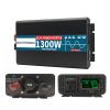 1300W Pure Sine Wave Inverter, 12V 24V 48V DC to 120V 230V AC Output,Power Inverter for Home, Car, Solar System,Peak Power 2600W,12V to 230V view 3