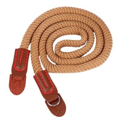 OSALADI 1pc Cotton -single Camera Strap Sturdy Hanging Lanyard for Outdoor Use and Comfortable Apricot Color Camera Not Included