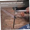 OSALADI Outdoor Aluminum Handle Tent Stake Hammer Lightweight Camping Tool Nail Puller Multi-function Mallet for Hiking and Outdoor Activities view 2