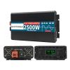 2500W Pure Sine Wave Inverter Peak Power 5000W 12V 24V 48V DC to 110V/120V/230V AC Inverter, Off-Grid Solar Power Inverter for Home, Vehicles,48V to 230V view 3