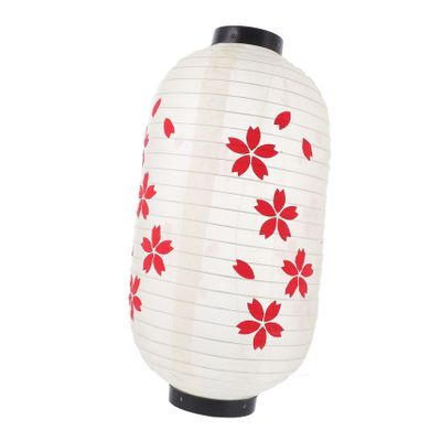 FOYTOKI Decorative Handheld Lanterns Cherry Flower Silk Cloth Lamps Hanging Shade for Mid-Autumn Festival Outdoor Garden Decoration Structure Stylish Home Ornaments