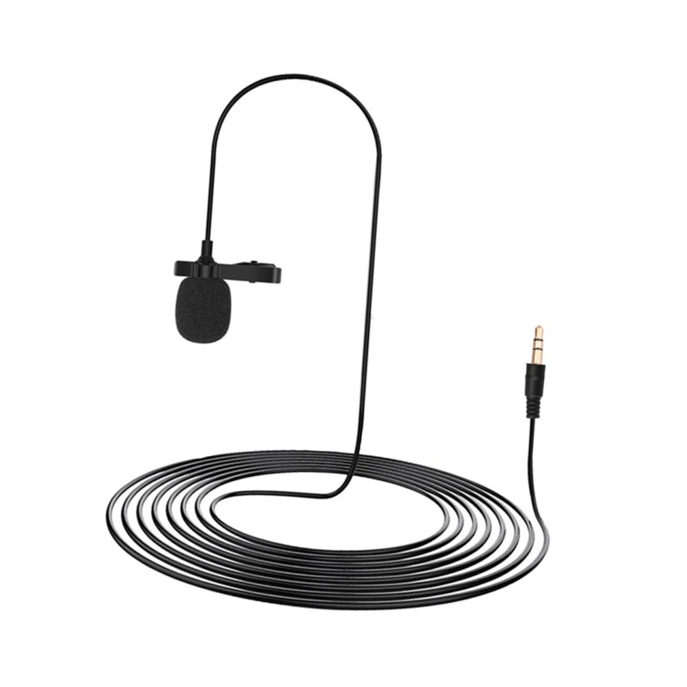 Homoyoyo Clip Lavalier Microphone for Pocket Capacitor Mic Compatible Osmo for Live Streaming Meetings and Interviews Durable Construction